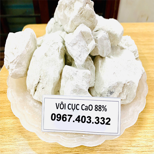 Vôi cục hàm lượng CaO cao